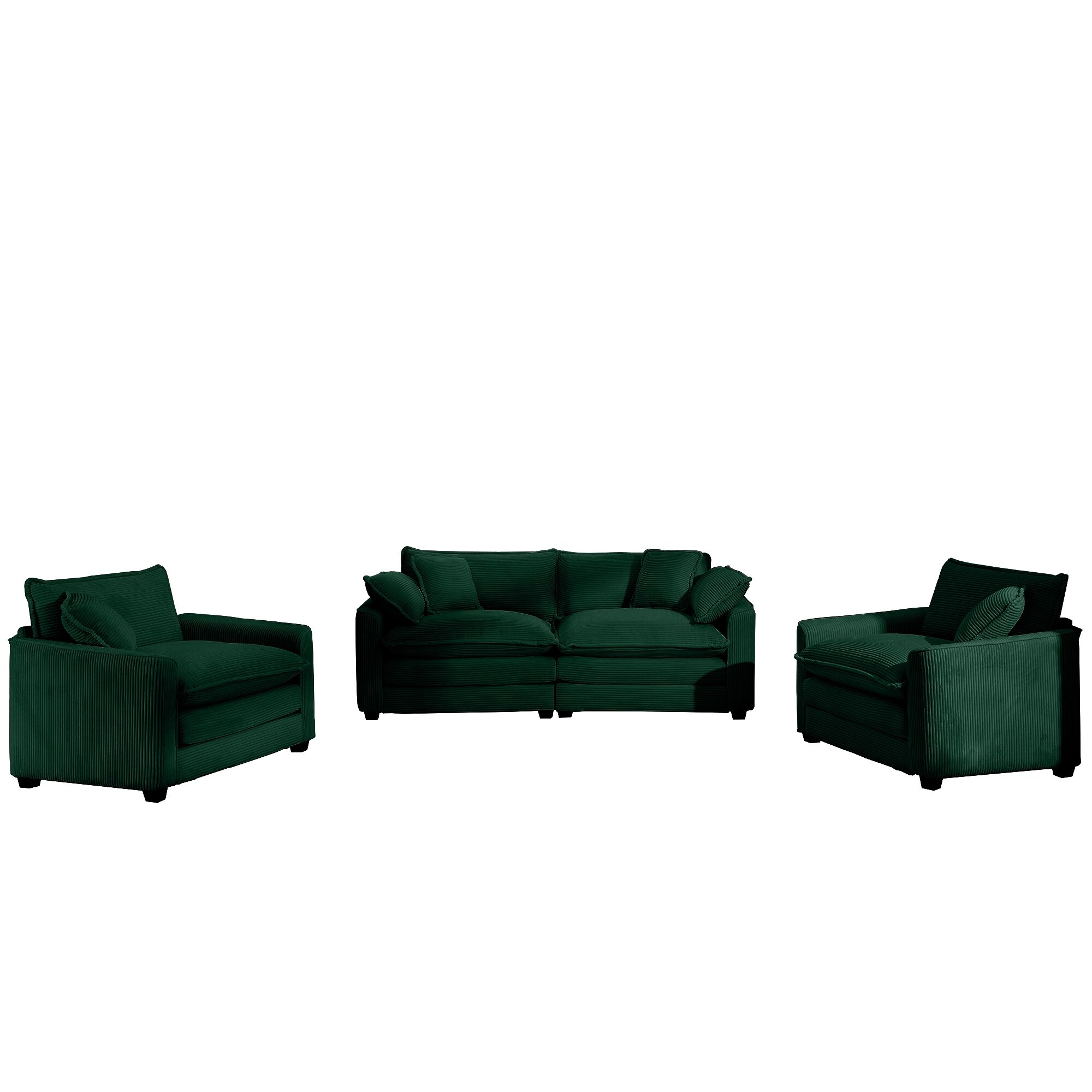 2+1+1Seater Flexible Combinations Sofa Set with One 2-Seater Sofas